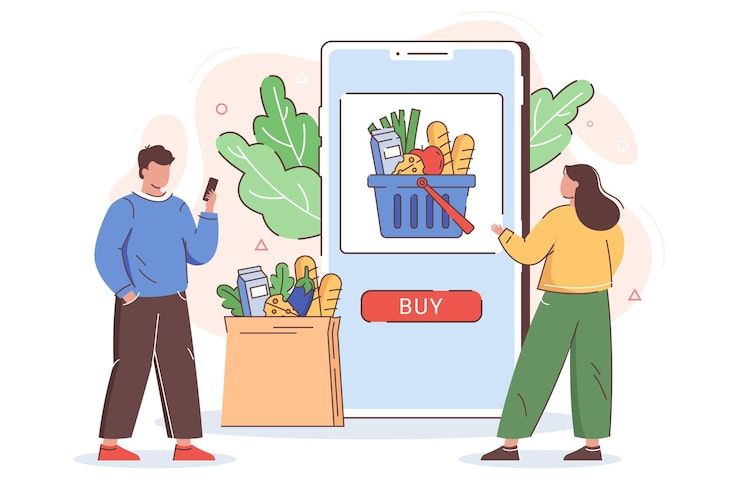 The Prazi Point shopping app showing nearby shops